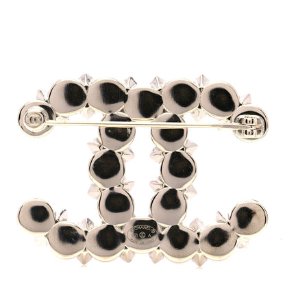 Chanel Crystal Pearl CC Brooch Gold 3 of 5