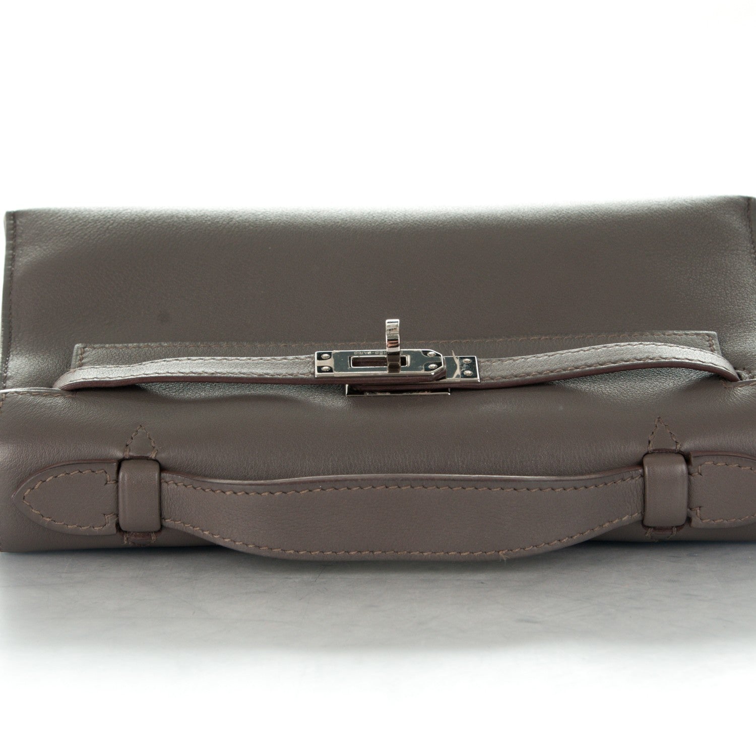 Hermes Swift Kelly Pochette Clutch Etain 11 of 18