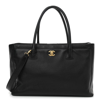 Chanel Calfskin Cerf Executive Shopper Tote Black 1 of 17