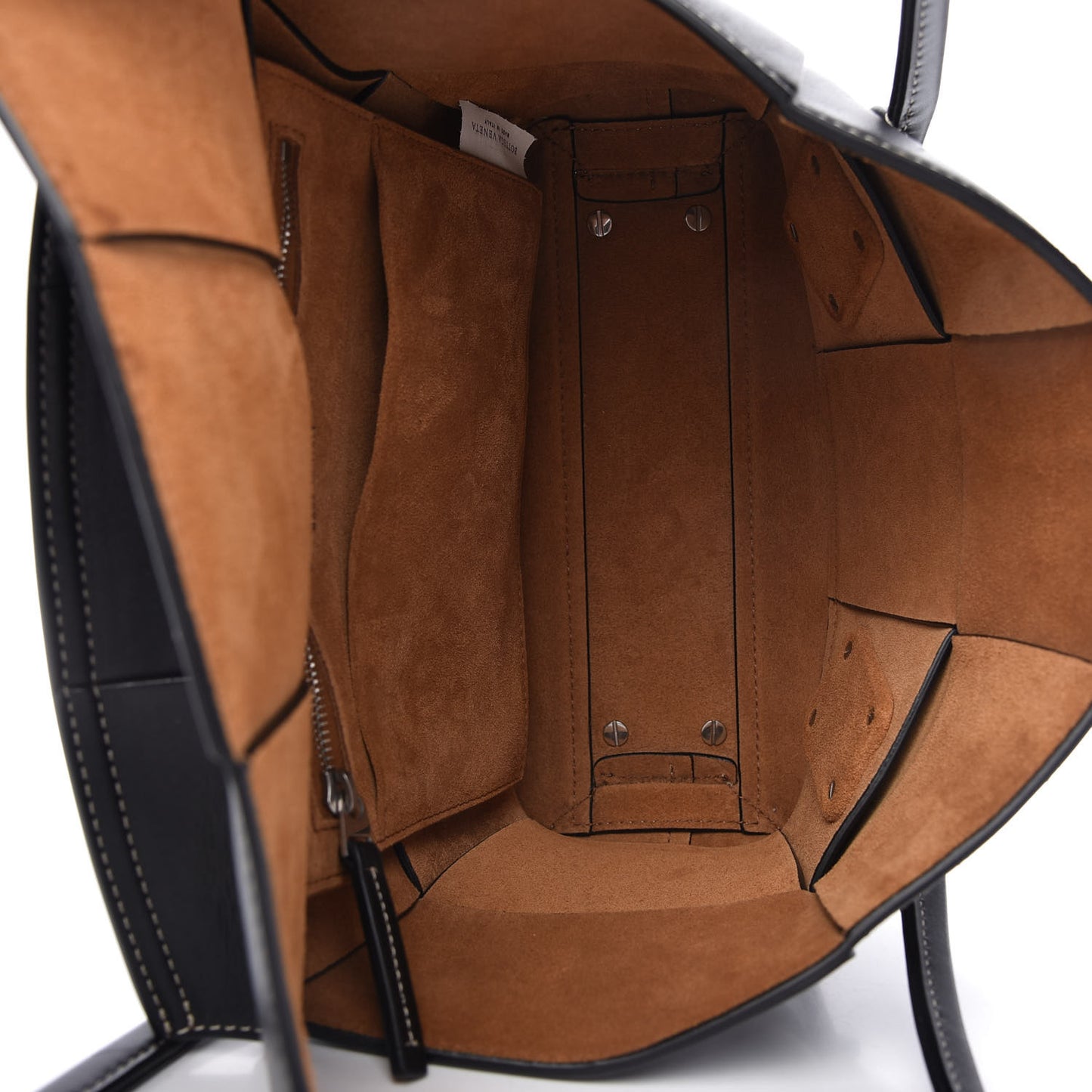 French Calfskin Maxi Intrecciato Small Arco Black