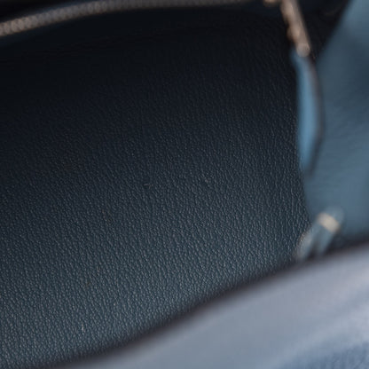 Hermes Togo Kelly Retourne 32 Blue Jean 9 of 16