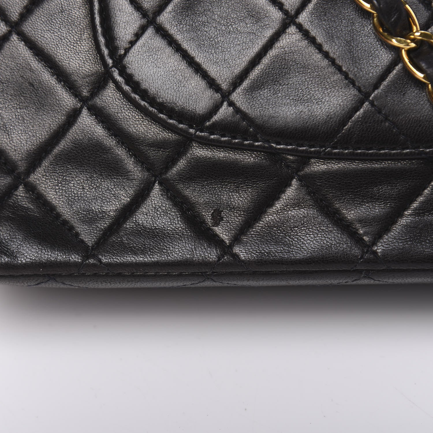 Chanel Lambskin Quilted Medium Double Flap Black 12 of 12