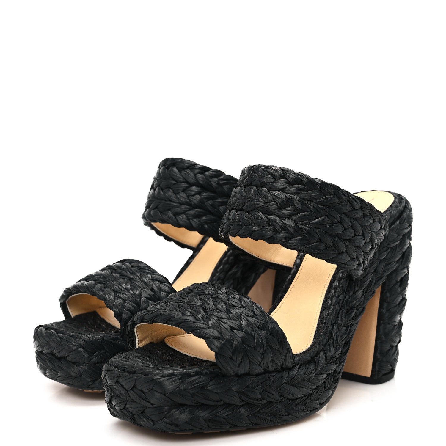 Bottega Veneta Trinity Weave Canalazzo Sandals 40 Black 4 of 9