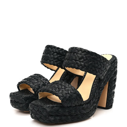 Bottega Veneta Trinity Weave Canalazzo Sandals 40 Black 4 of 9