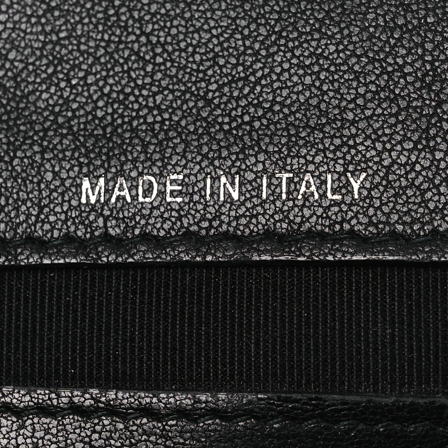 Chanel Grained Calfskin Quilted CC Box Pouch Black 7 of 11