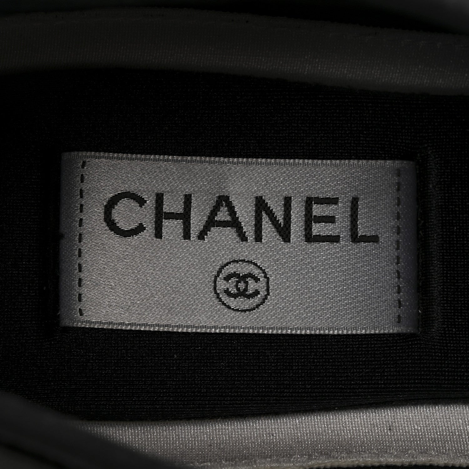 Chanel Velvet Calfskin Mixed Fibers CC Sneakers 39.5 Black 7 of 10