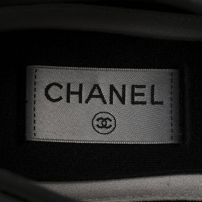 Chanel Velvet Calfskin Mixed Fibers CC Sneakers 39.5 Black 7 of 10