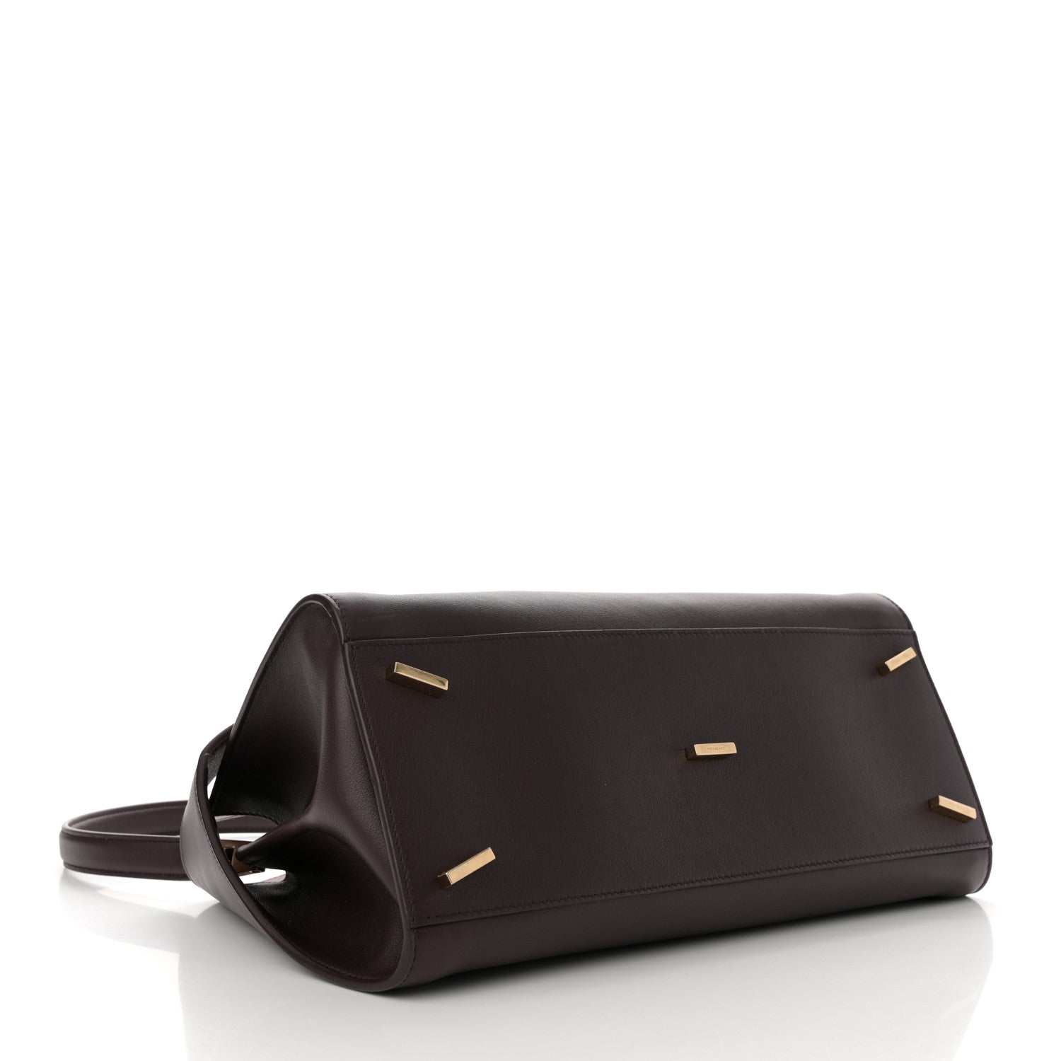 Salvatore Ferragamo Calfskin Medium Hug Bag Burgundy Oxblood 4 of 11