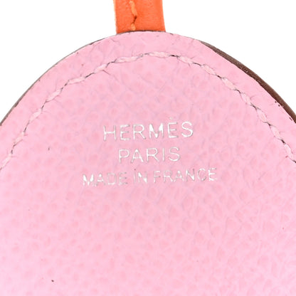 Hermes Epsom Swift Pouple Bag Charm Mauve Sylvestre Feu White 3 of 5