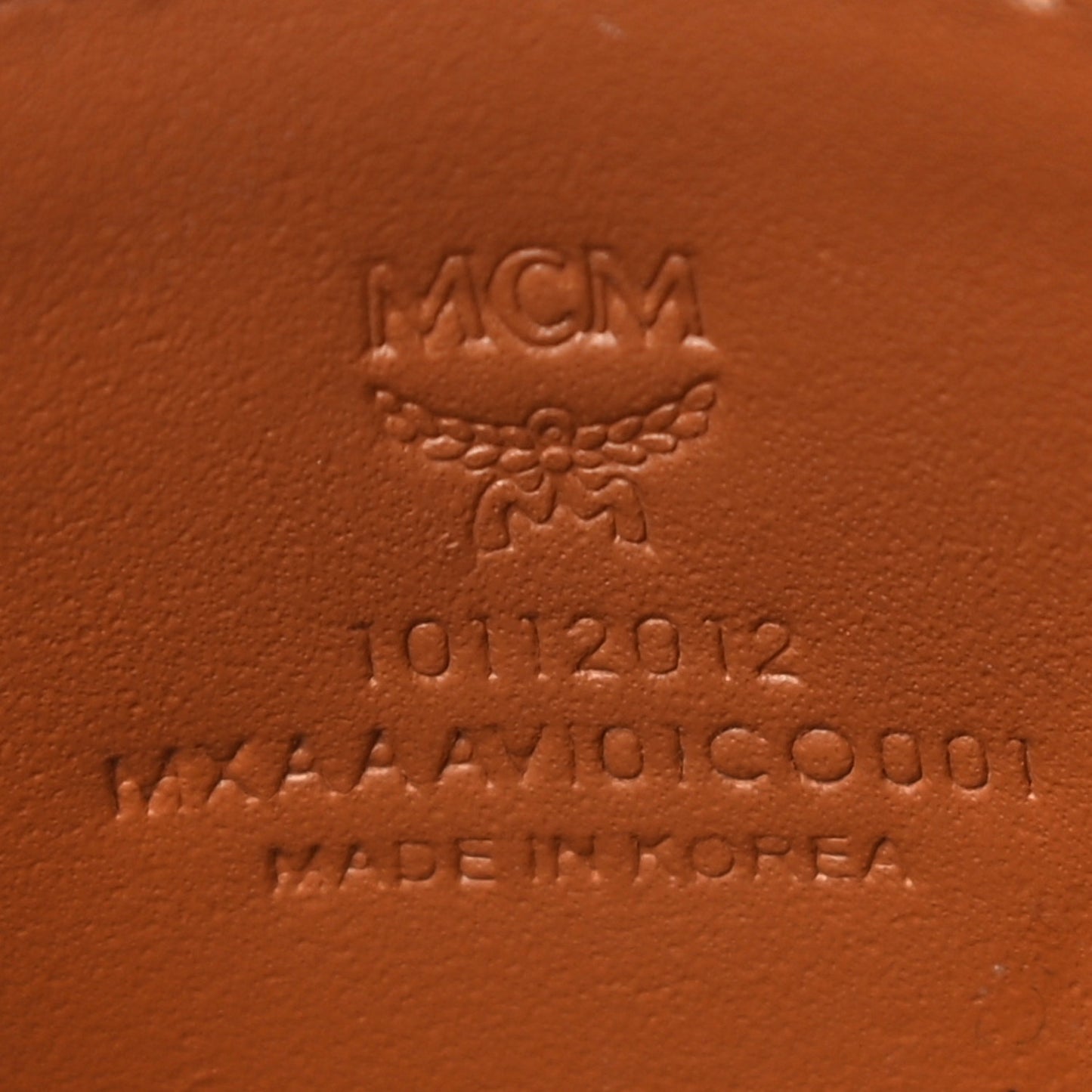 Calfskin Visetos Card Holder Cognac