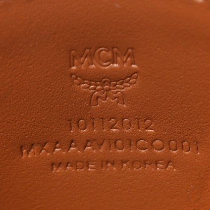 MCM Calfskin Visetos Card Holder Cognac 6 of 9