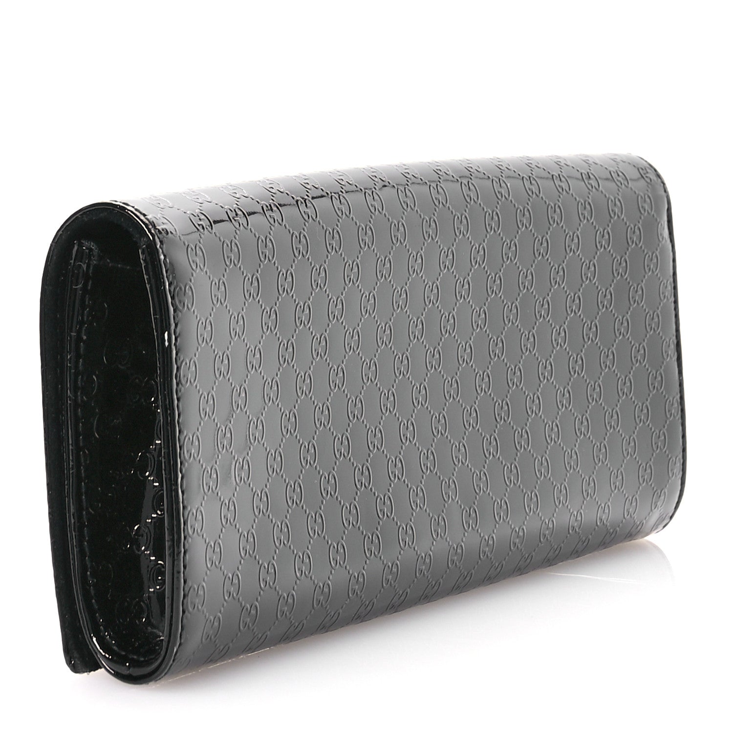 Gucci Patent Microguccissima Small Broadway Clutch Black 3 of 7