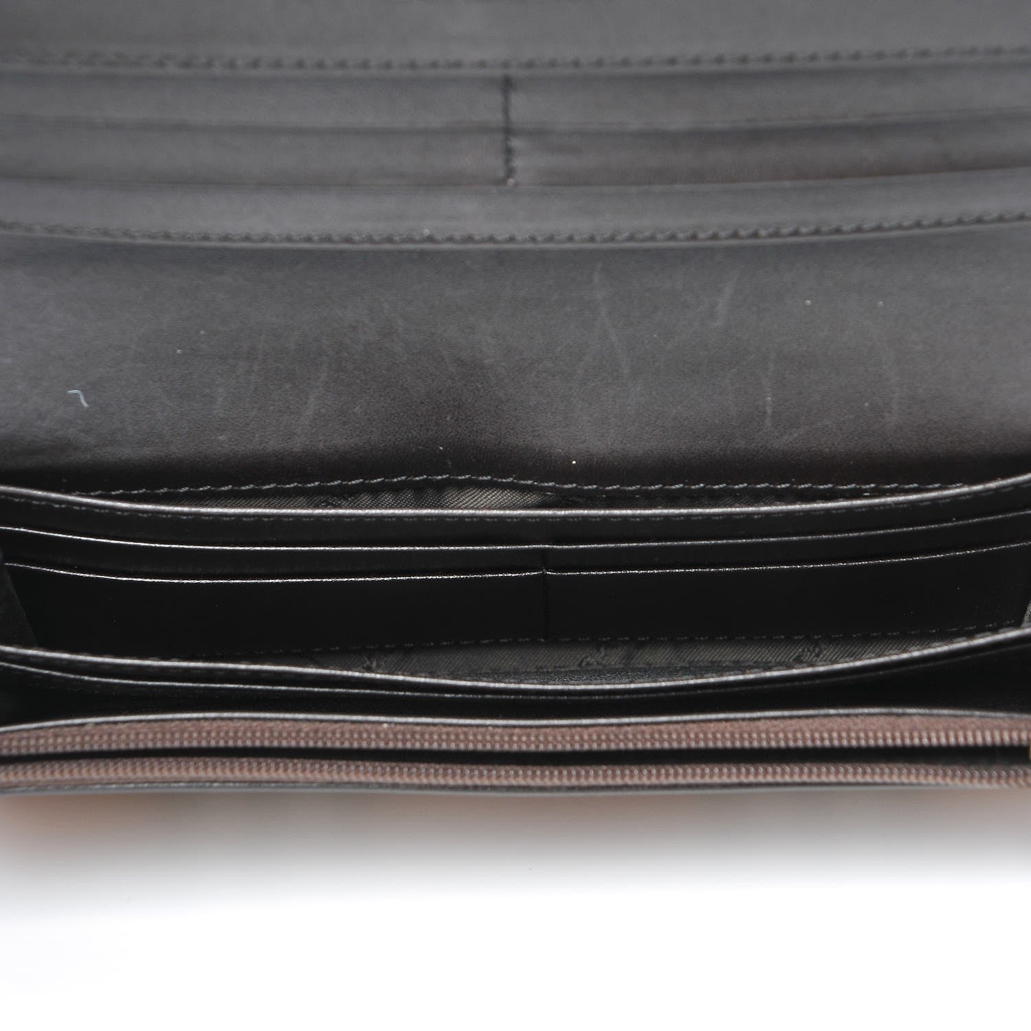 Burberry Haymarket Check Continental Wallet Chocolate 5 of 11