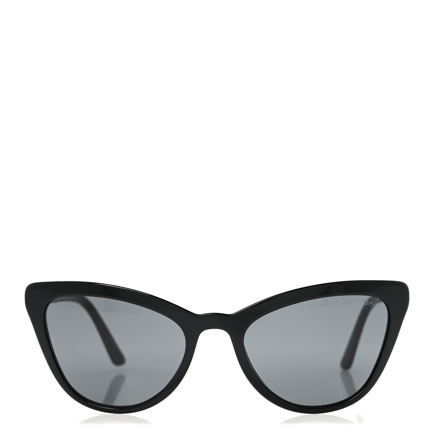 Prada Acetate Cat Eye Sunglasses SPR 01V Black 2 of 9