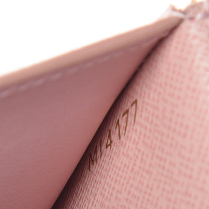 Louis Vuitton Damier Azur Victorine Wallet Rose Ballerine 7 of 13
