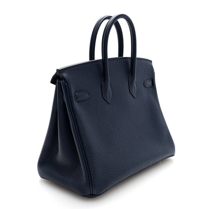 Hermes Togo Birkin 25 Bleu Nuit 3 of 11