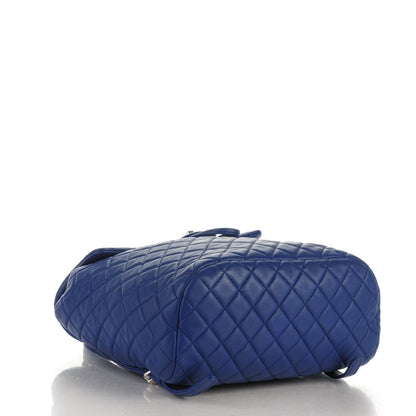 Chanel Lambskin Quilted Large Urban Spirit Backpack Blue 4 of 8