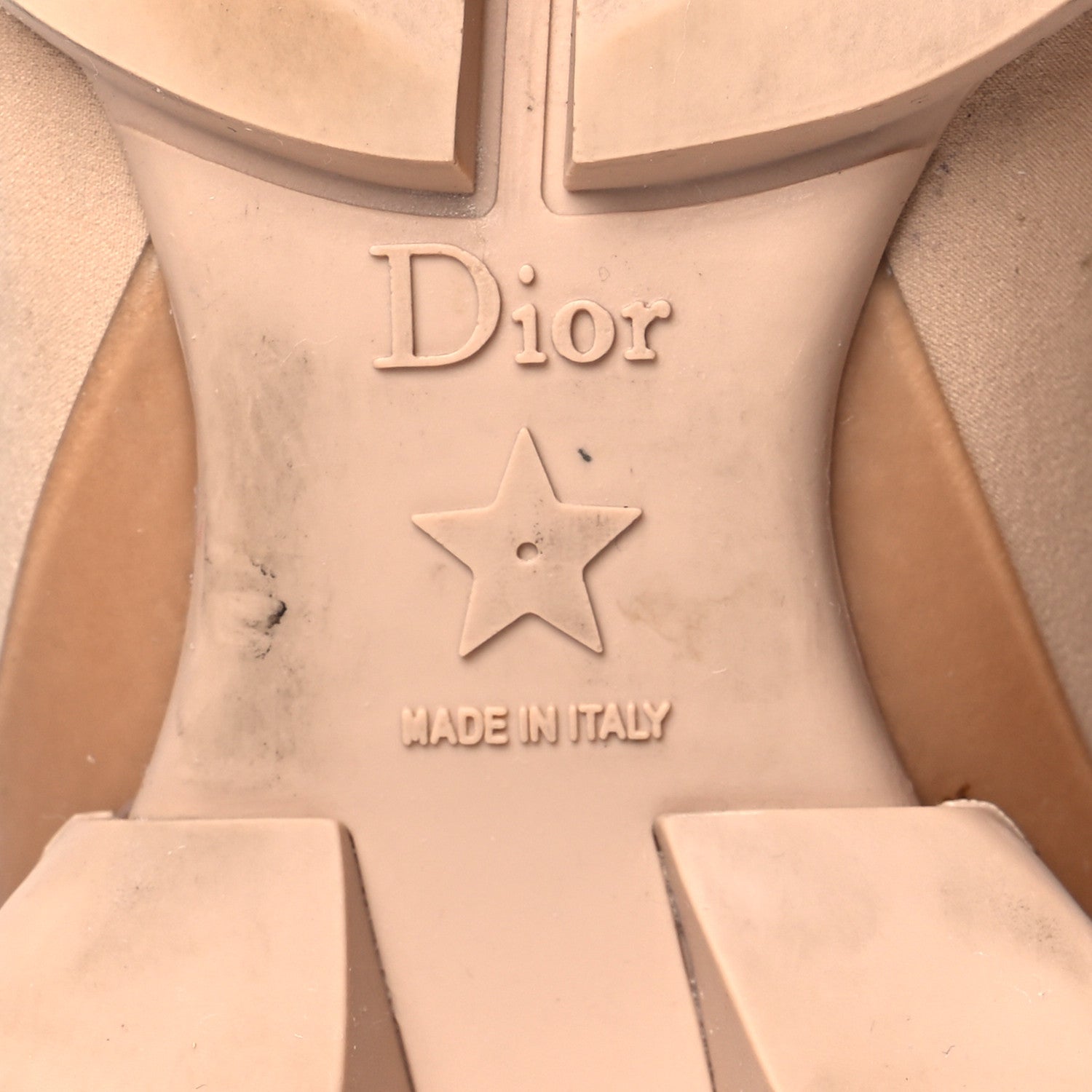Christian Dior Neoprene Rubber Womens D-Connect Sneakers 39 Nude 8 of 14