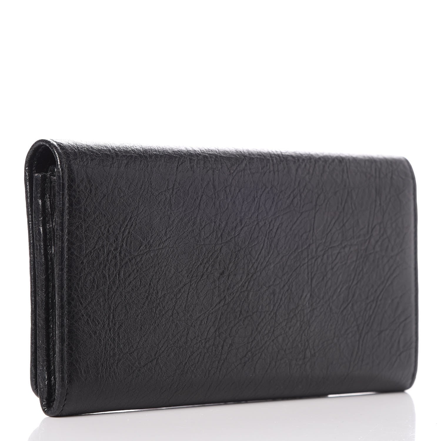 Balenciaga Agneau Giant 12 Gold Hardware Money Wallet Black 3 of 8