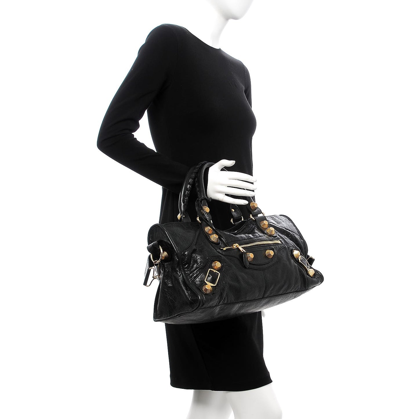 Agneau Giant 21 Gold Hardware Part Time Black