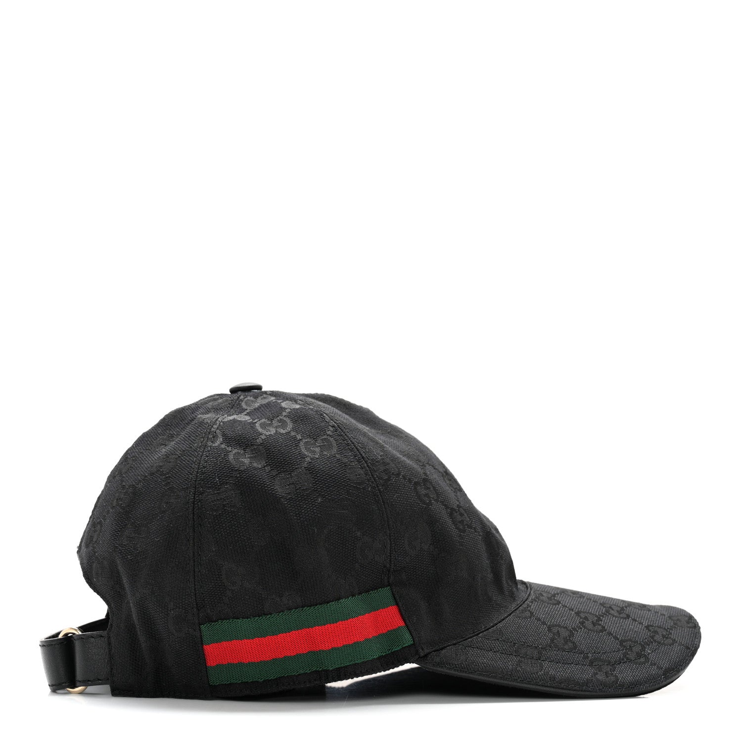 Gucci Monogram Web Baseball Hat S Black 5 of 9