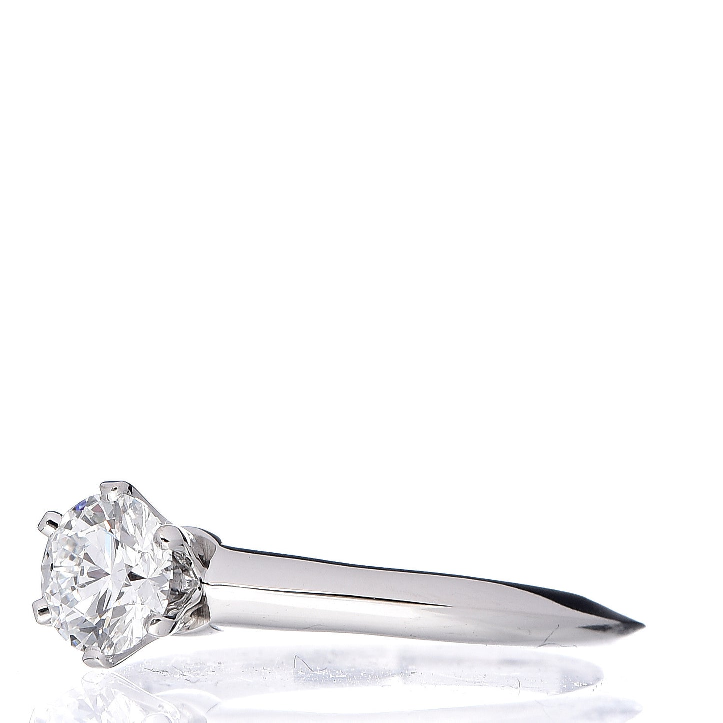 Platinum Diamond .62ct Solitaire Engagement Ring 54 7