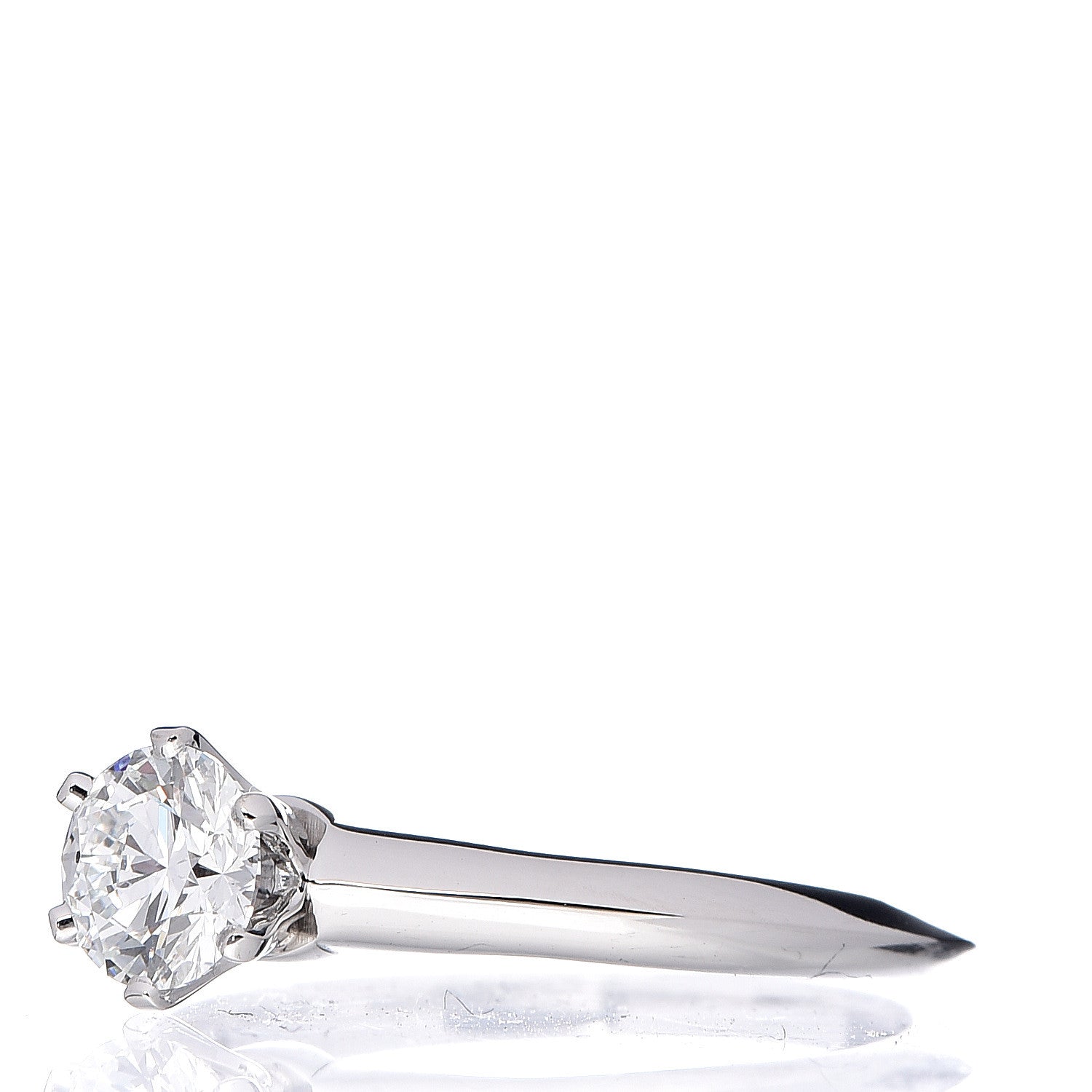 Tiffany Platinum Diamond .62ct Solitaire Engagement Ring 54 7 3 of 6