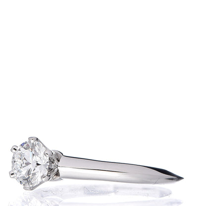 Tiffany Platinum Diamond .62ct Solitaire Engagement Ring 54 7 3 of 6