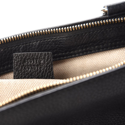 Gucci Pebbled Calfskin Small Soho Top Handle Bag Black 9 of 11