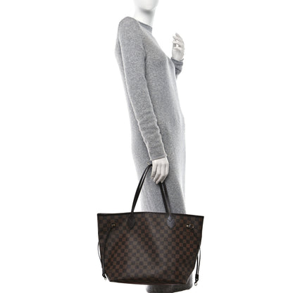 Louis Vuitton Damier Ebene Neo Neverfull MM Rose Ballerine 2 of 11