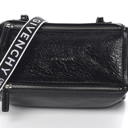 Givenchy Crinkled Patent Deerskin Mini Pandora Black 7 of 11