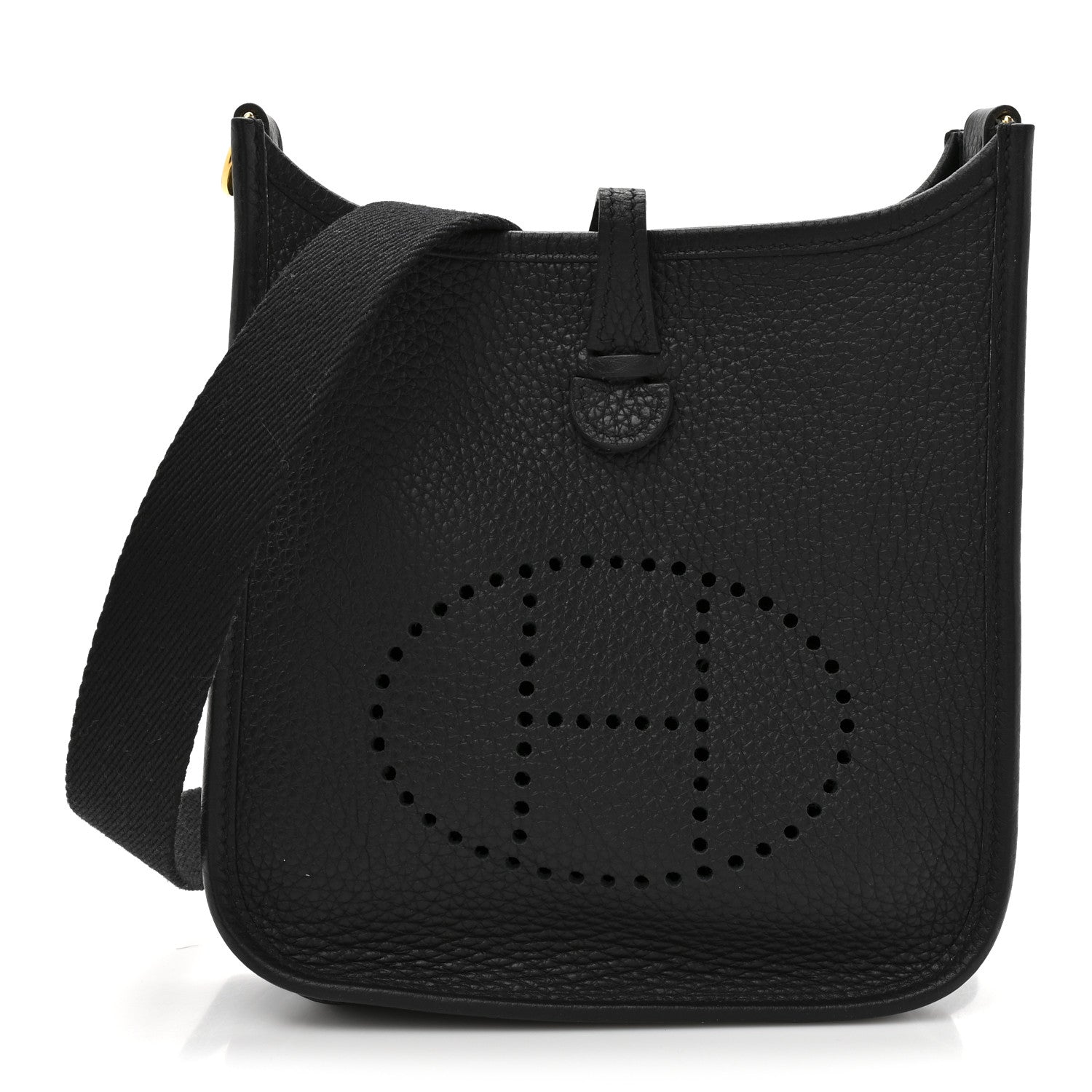 Hermes Taurillon Clemence Evelyne TPM Black 1 of 10