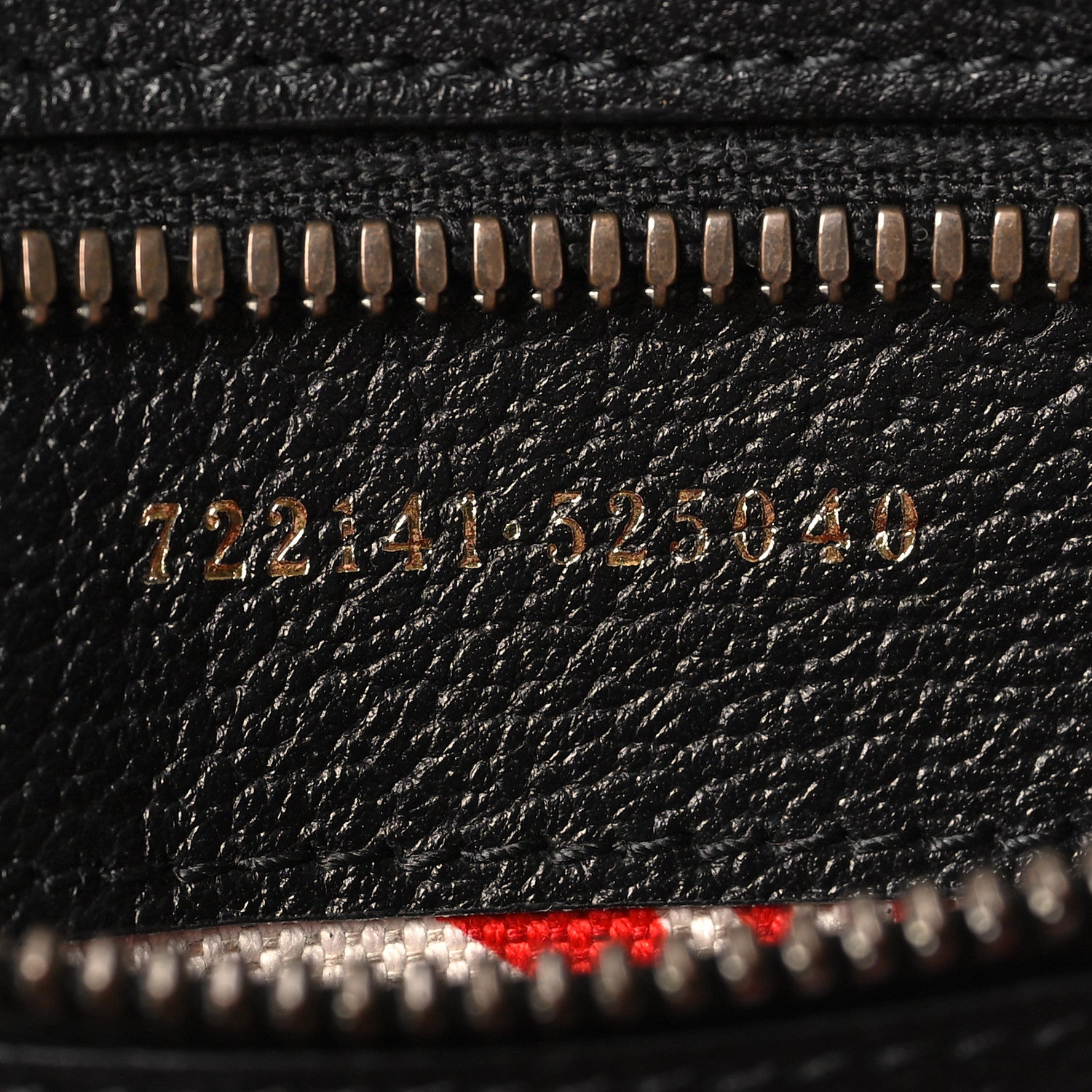 Gucci X ADIDAS Textured Dollar Calfskin Belt Bag Black 7 of 10