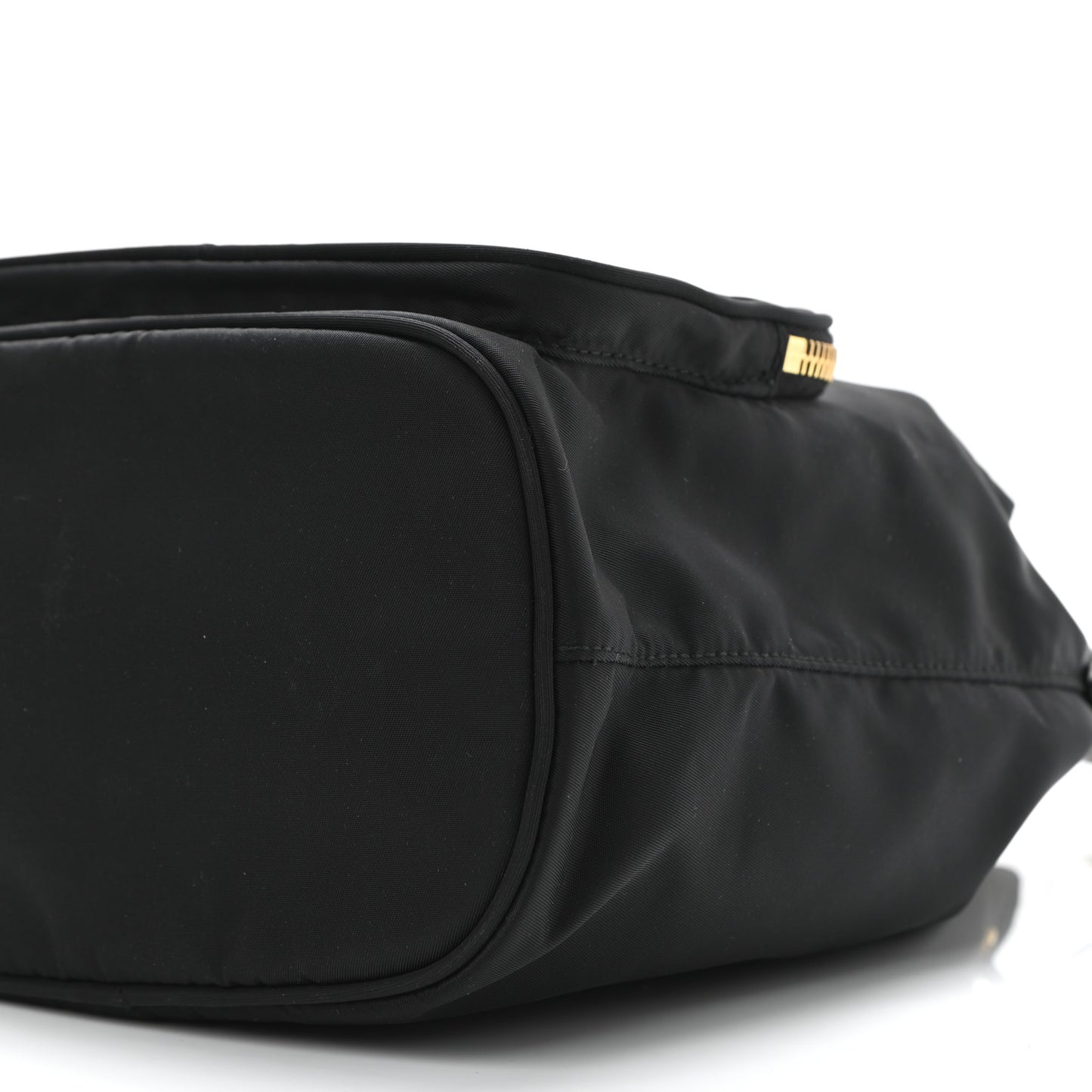 Re-Nylon Duet Drawstring Shoulder Bag Black