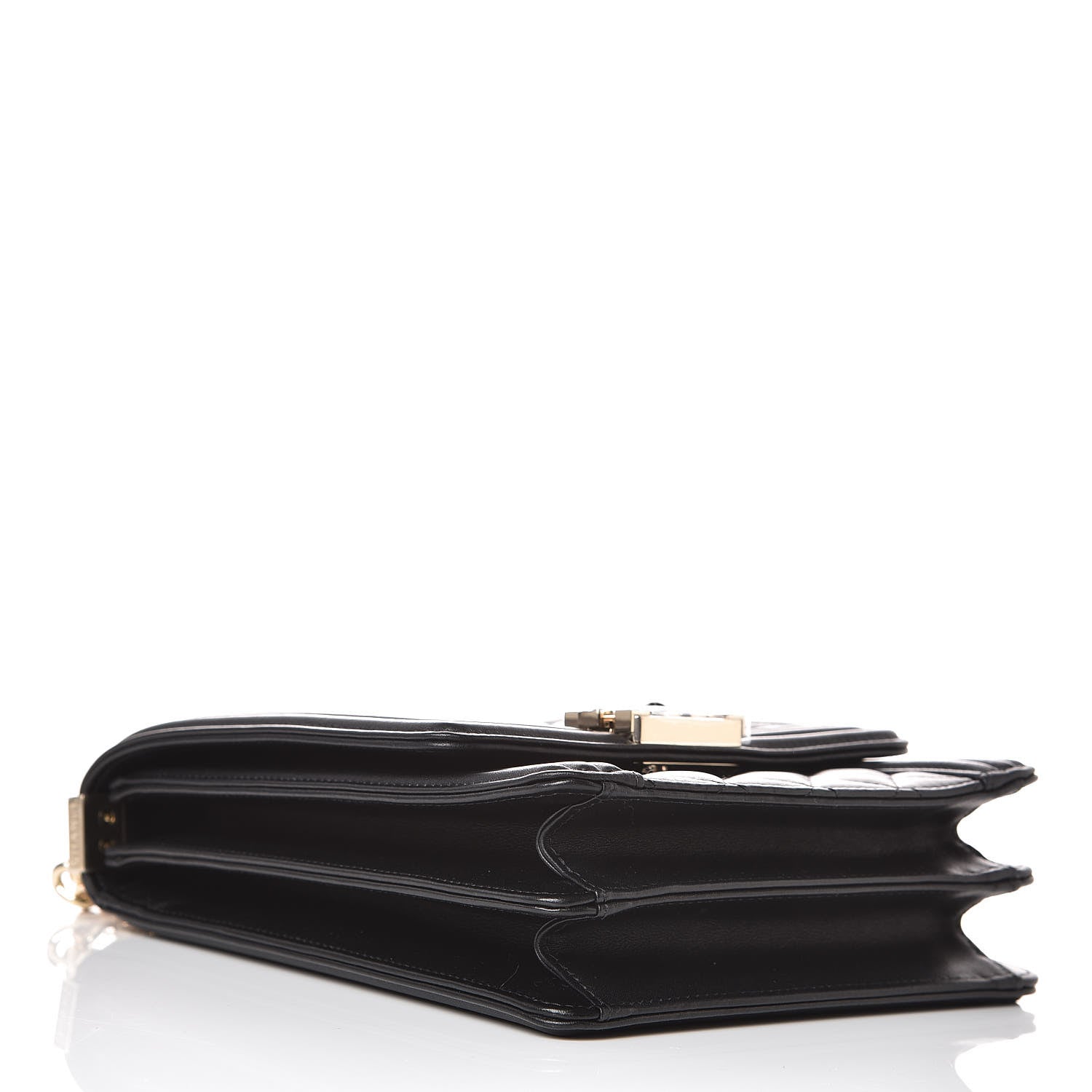 Chanel Calfskin Quilted North South Boy Flap Black 4 of 8