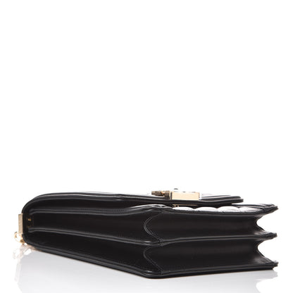 Chanel Calfskin Quilted North South Boy Flap Black 4 of 8