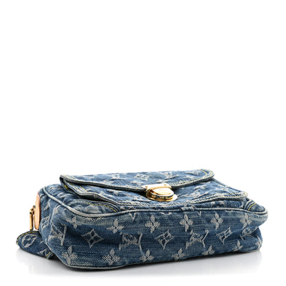 Louis Vuitton Monogram Denim Bum Bag Blue Blue 3 of 9