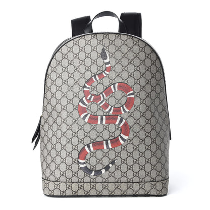 Gucci GG Supreme Monogram Kingsnake Dome Backpack 1 of 8