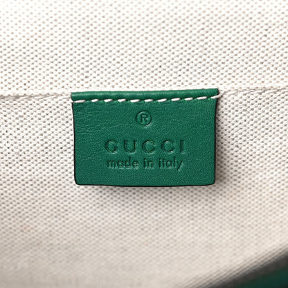 Gucci Moon Calfskin Web Medium Dionysus Bamboo Top Handle Bag Emerald Blue Hibiscus Red 5 of 12