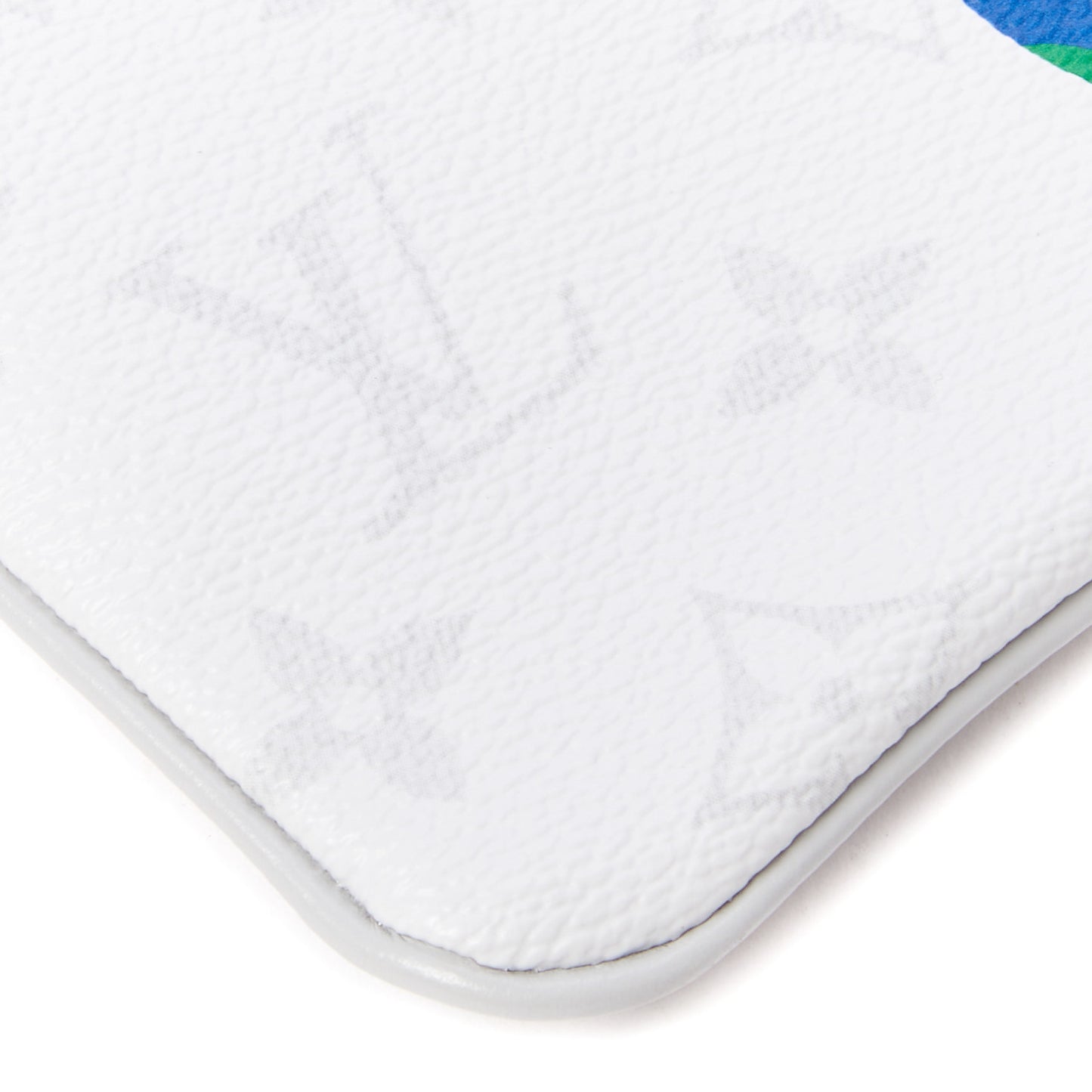 Monogram Logo Story Zipped Pouch PM White