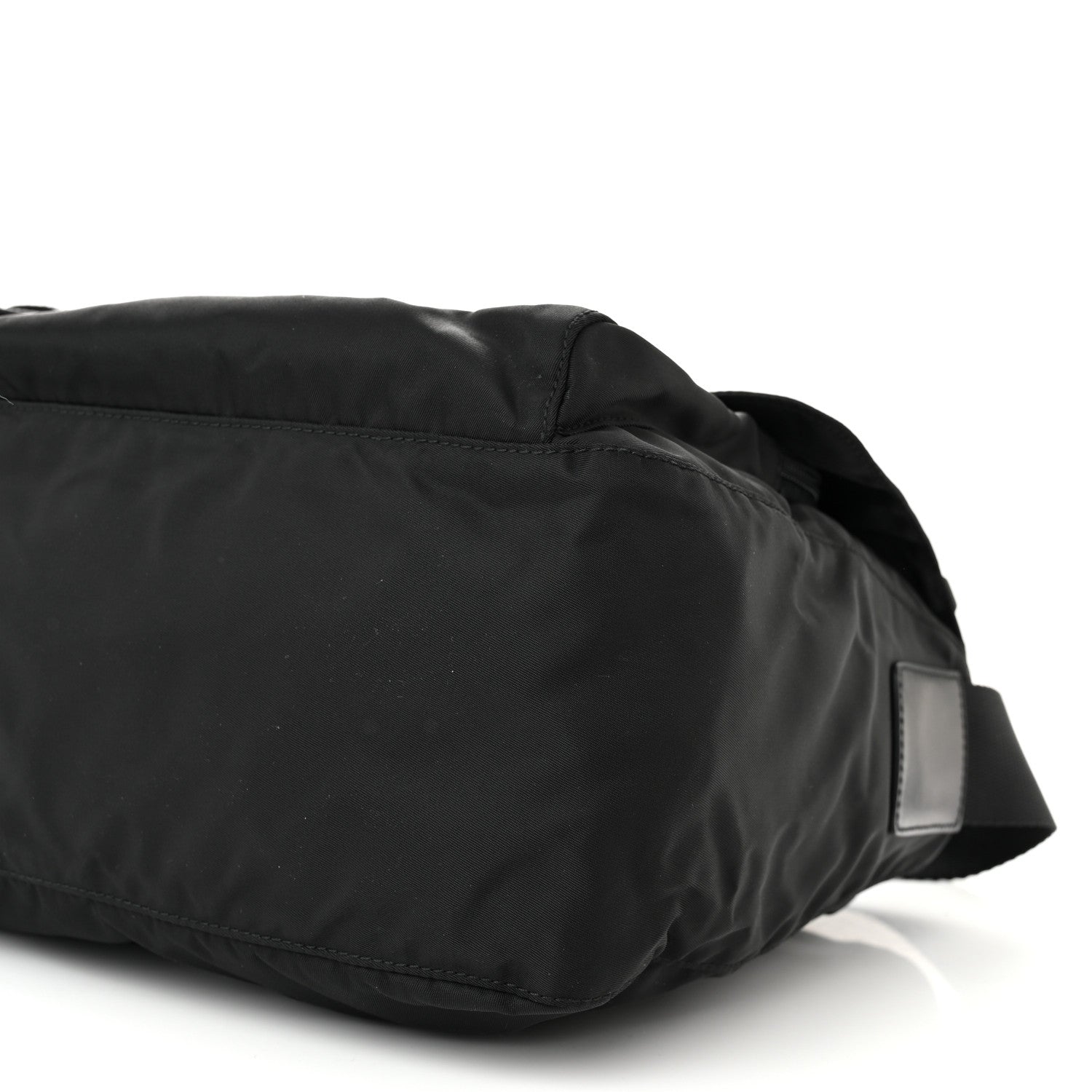 Prada Tessuto Nylon Saffiano Vela Messenger Bag Black 10 of 10