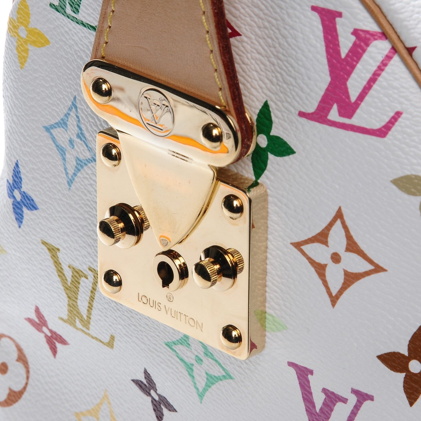 Monogram Multicolor Speedy 30 White