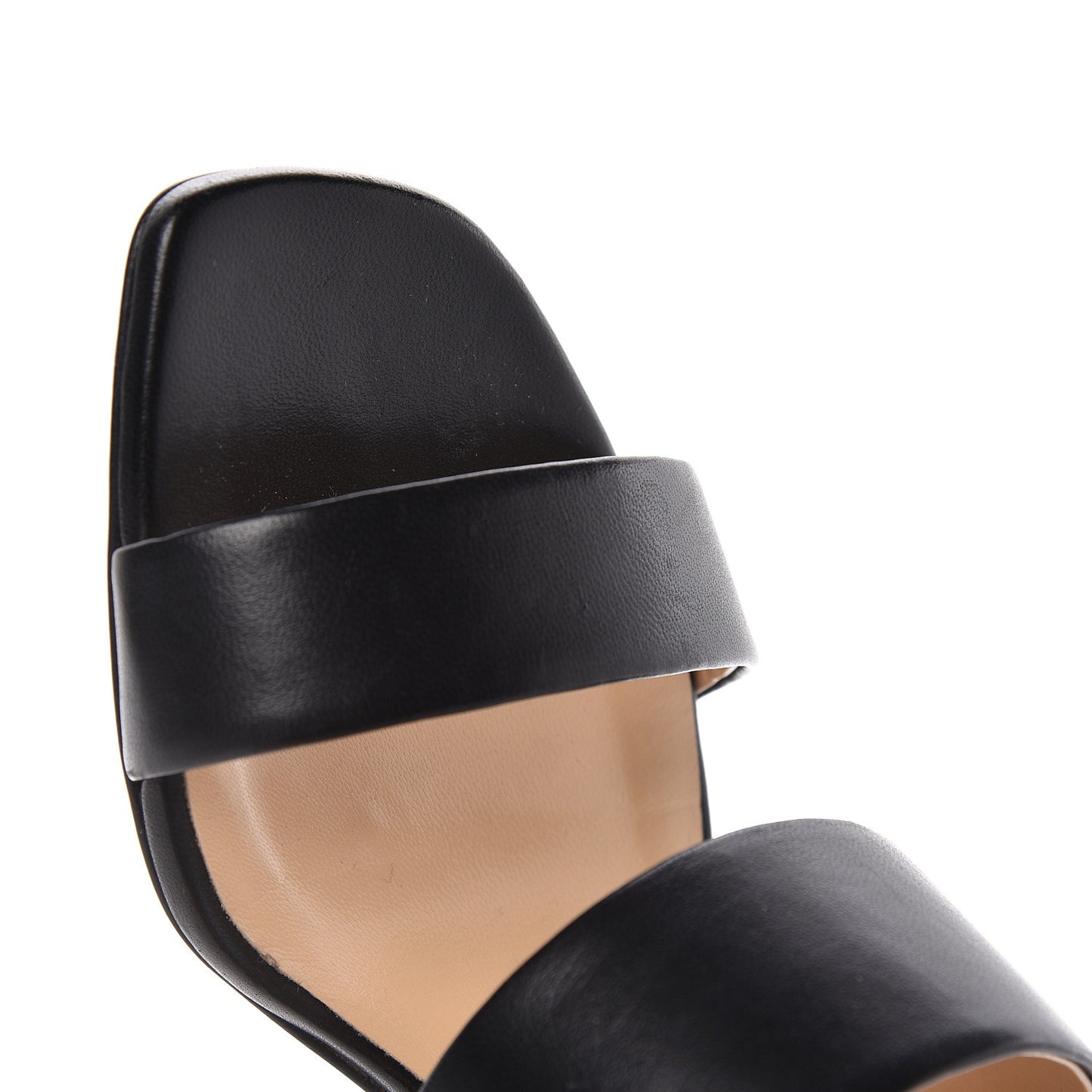 Nappa Vasa Opticat 55 Slide Sandals 36.5 Black Gold