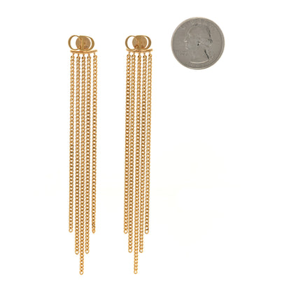 Christian Dior Danseuse Etolie Chain Drop Earrings Gold 2 of 4