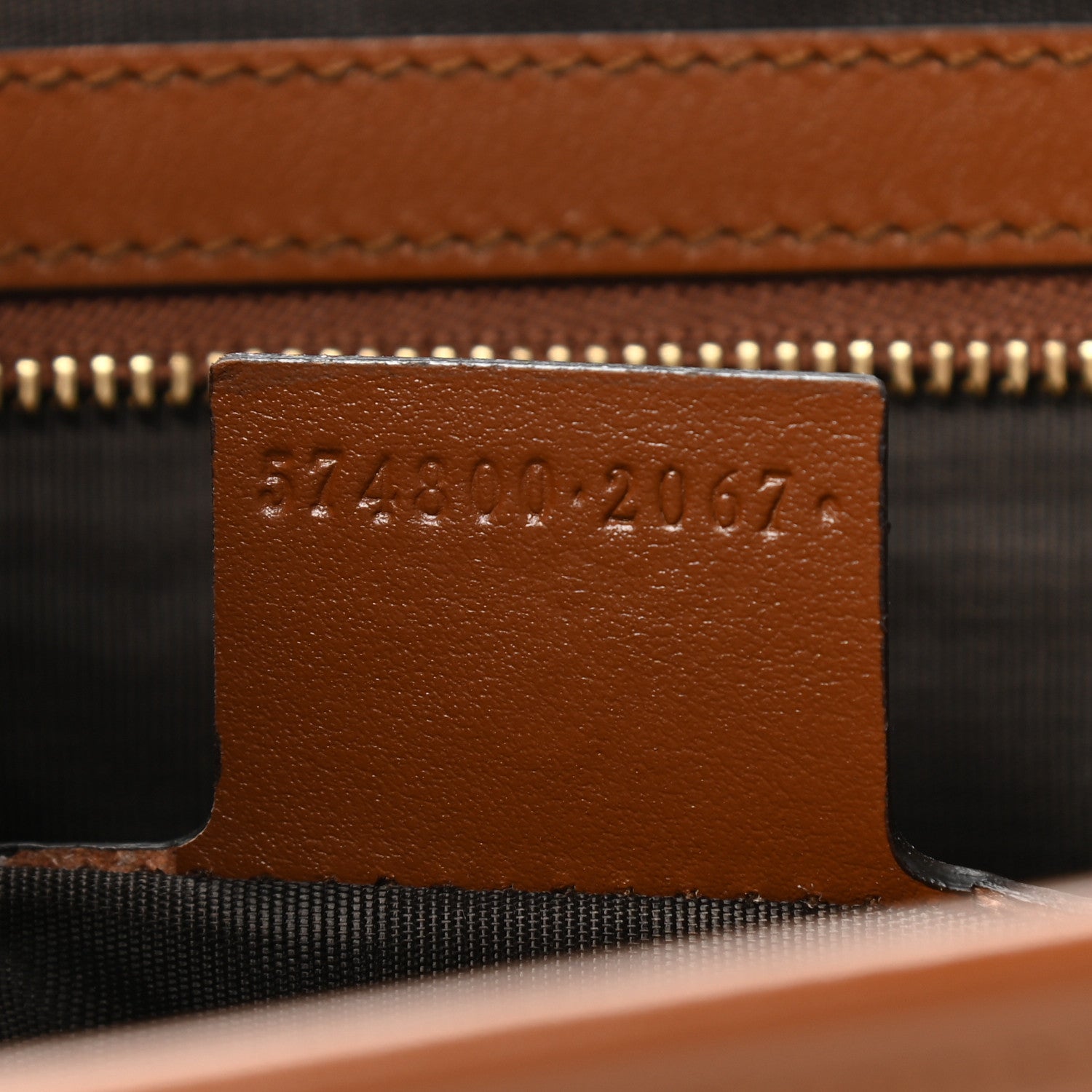 Gucci Plutone Calfskin Cosmetic Pouch Brown 7 of 13