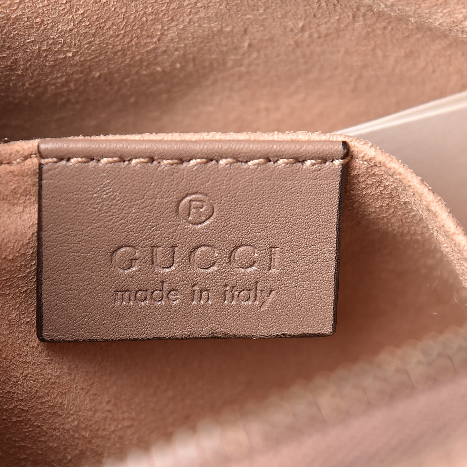 Gucci Calfskin Matelasse Mini GG Marmont Chain Shoulder Bag Nude 6 of 12