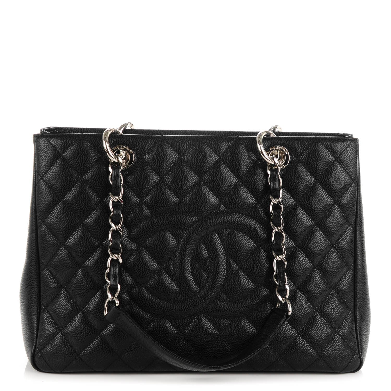 Chanel Caviar Quilted Grand Shopping Tote GST Black 1 of 7