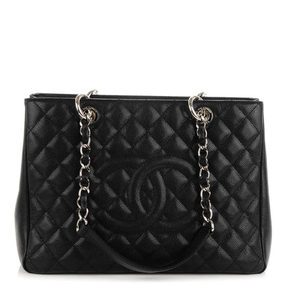 Chanel Caviar Quilted Grand Shopping Tote GST Black 1 of 7