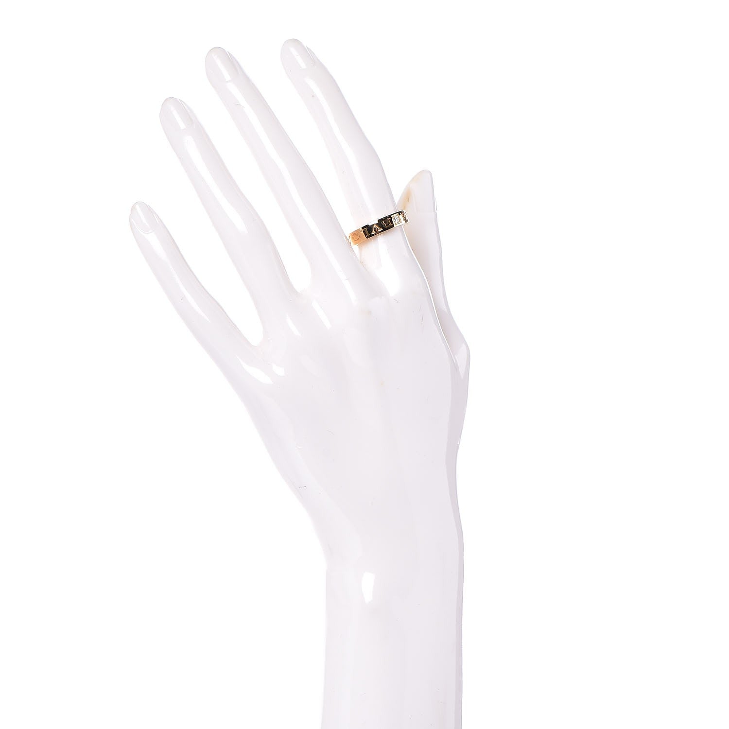 Bulgari 18K Yellow Gold Diamond B.Zero1 Essential Band Ring 50 5.25 2 of 6