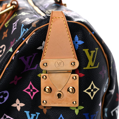 Louis Vuitton Monogram Multicolor Keepall 45 Black 28 of 33